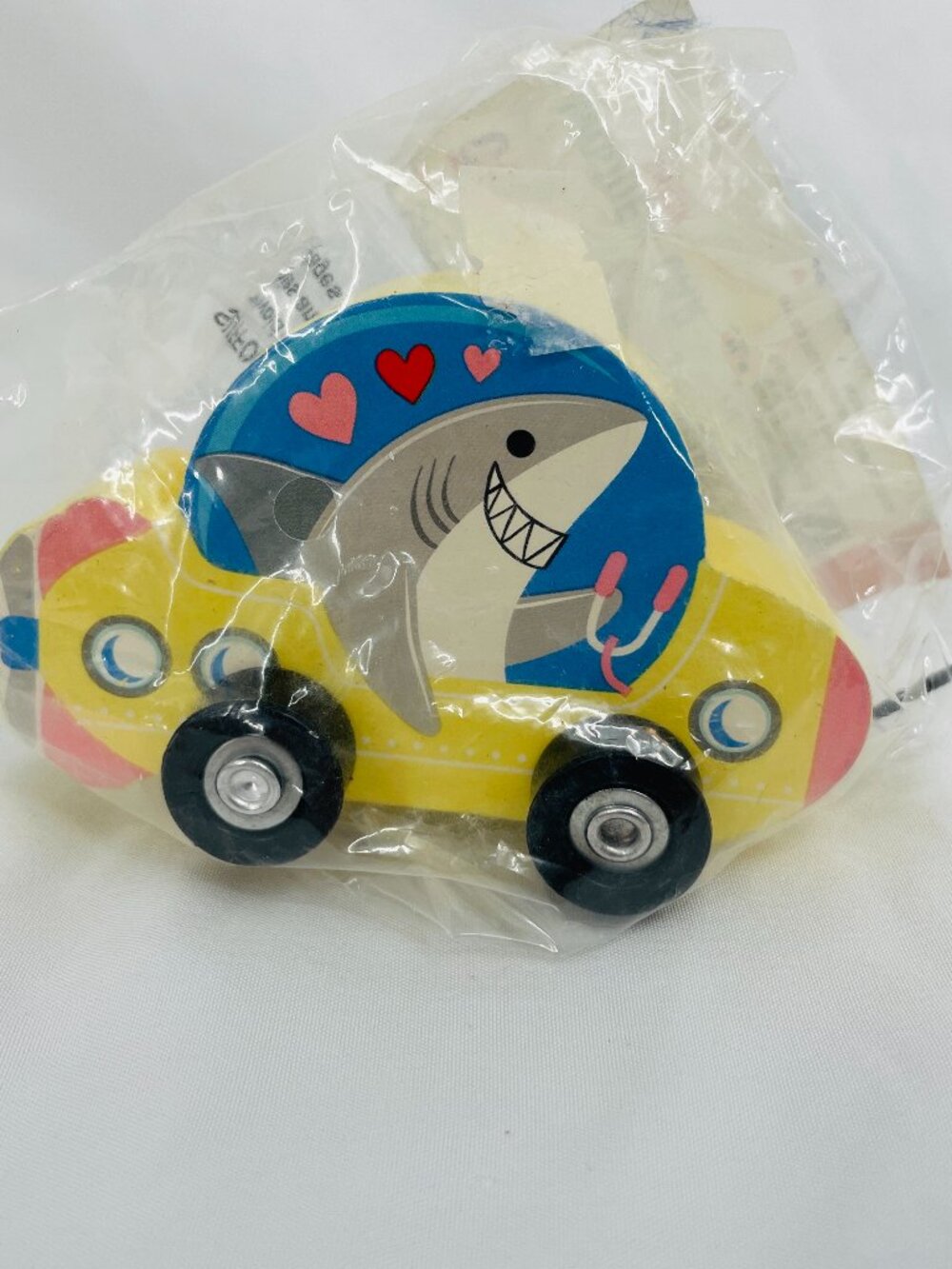 Cupid Shark Love Wooden Toy Car